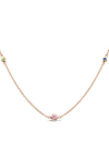 PRAGNELL 18KT ROSE GOLD SUNDANCE RAINBOW SAPPHIRE NECKLACE