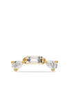 DELFINA DELETTREZ 18KT YELLOW GOLD DANCING DIAMONDS SINGLE EARRING