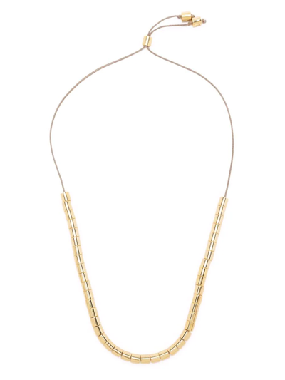 Federica Tosi Cylinder-bead Necklace In Gold