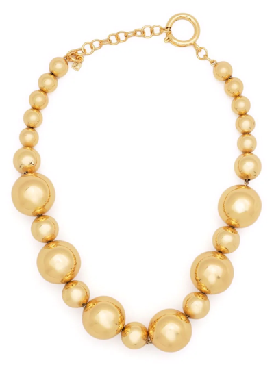 Federica Tosi Gradient-bead Necklace In Gold