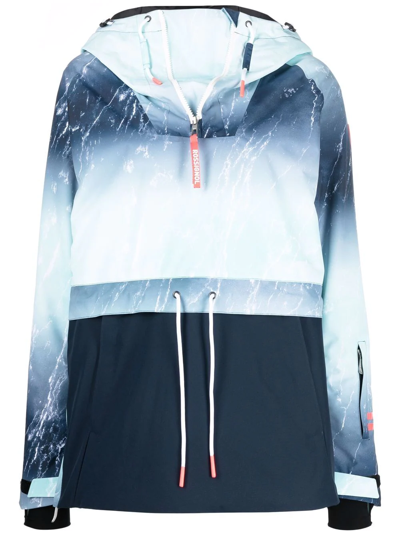 Rossignol Exces Marble-print Jacket In Blue