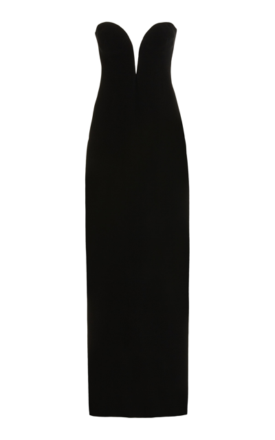 Monot Strapless Maxi Dress In Black