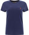 Ralph Lauren T-shirt Girocollo In Cotone In Blue