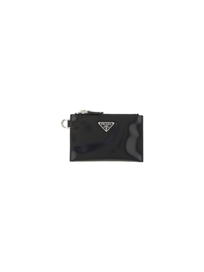 Prada Men's  Black Other Materials Key Chain