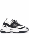 Philipp Plein Predator Vegan Trainer Leather Sneakers In Bianco