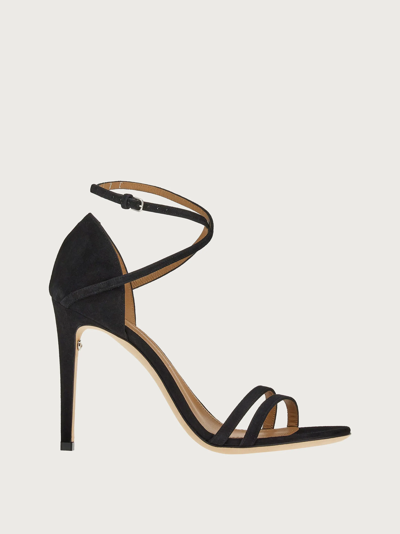 Ferragamo Ines X5 Womens Suede Dressy Heels In Black