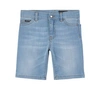 Dolce & Gabbana Logo-patch Denim Shorts In Blue