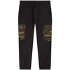 DOLCE & GABBANA DOLCE & GABBANA BLACK CAMP POCKETS CARGO TROUSERS,L43P82G7B1X