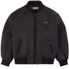 DOLCE & GABBANA DOLCE & GABBANA BLACK LOGO BOMBER JACKET,L4JB2YG7A5W