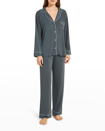 Eberjey Gisele Long Pajama Set In Kelpbone