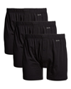 2(x)ist Men's 3-pack Pima Cotton Boxer Briefs In Black