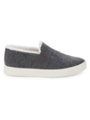 VINCE WOMEN'S BLAIR SHEARLING LINED & TRIM SLIP-ON SNEAKERS