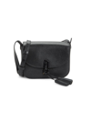 Furla 1927 Mini Crossbody Tassel Leather Bag In Black