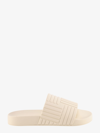 Bottega Veneta Intrecciato-effect Rubber Slides In Beige