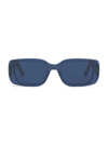 Dior Wil S2u Rectangular-frame Acetate Sunglasses In Blue