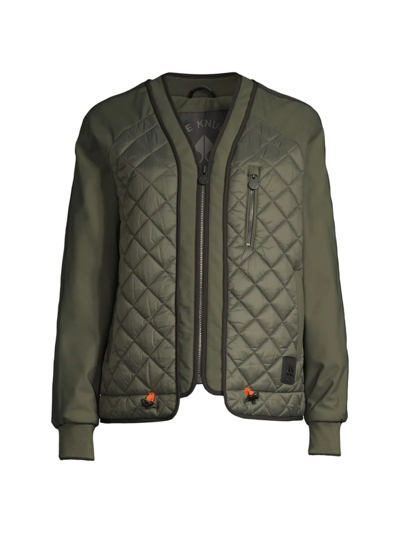 Moose Knuckles Military Green Quilted Jacket