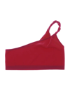 Helmut Lang Asymmetric Twist One Shoulder Bralette In Rose