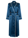Gingerlily Silk Robe - 100% Exclusive In Navy