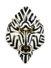 Lladrò Fierce Portraits Mandrill Mask In Black,white