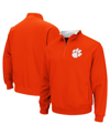 COLOSSEUM MEN'S COLOSSEUM ORANGE CLEMSON TIGERS BIG AND TALL TORTUGAS QUARTER-ZIP JACKET