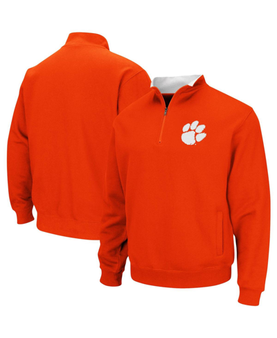 Colosseum Men's Orange Clemson Tigers Tortugas Logo Quarter-zip Pullover Jacket