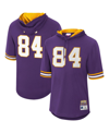 Mitchell & Ness Randy Moss Purple Minnesota Vikings Retired Player Mesh Name & Number Hoodie T-shirt In Purple