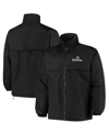 DUNBROOKE MEN'S DUNBROOKE BLACK MINNESOTA VIKINGS TRIUMPH FLEECE FULL-ZIP JACKET