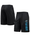 MSX BY MICHAEL STRAHAN MEN'S MSX BY MICHAEL STRAHAN BLACK CAROLINA PANTHERS TRAINING SHORTS