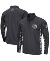 Colosseum Men's  Charcoal Colorado Buffaloes Oht Military-inspired Appreciation Digi Camo Quarter-zip In Charcoal