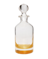 CLASSIC TOUCH 28.58 OZ WHISKEY DECANTER WITH COLORED REFLECTION BOTTOM