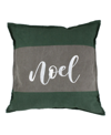 NORTHLIGHT 18" SUEDE NOEL CHRISTMAS THROW PILLOW