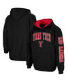 Colosseum Youth Boys  Black Texas Tech Red Raiders 2-hit Team Pullover Hoodie In Black
