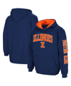 Colosseum Youth Boys  Navy Illinois Fighting Illini 2-hit Team Pullover Hoodie In Navy