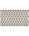 GLOBAL RUG DESIGNS CLOSEOUT! GLOBAL RUG DESIGNS CHEERFUL WAYS KOCHI LATTICE 1'8" X 3' AREA RUG