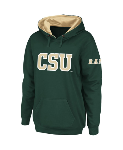 Stadium Athletic Women's  Green Colorado State Rams Big Logo Pullover Hoodie