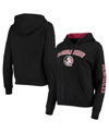 Colosseum Women's  Black Florida State Seminoles Loud And Proud Pullover Hoodie In Black
