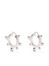 Missoma Small Sphere Hoop Errings In Silver
