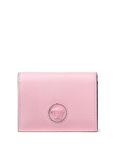 Versace Compact Wallet In Pink