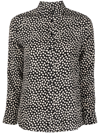 SAINT LAURENT DOT-PRINT SILK SHIRT