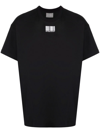 Vtmnts Barcode-detail Short-sleeved T-shirt In Schwarz