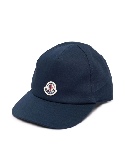Moncler Babies' Logo-patch Baseball Cap In Blue