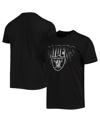 JUNK FOOD MEN'S BLACK LAS VEGAS RAIDERS SPOTLIGHT T-SHIRT