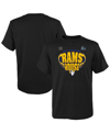 Fanatics Branded Black Los Angeles Rams 2021 Nfc Champions Big & Tall Hometown T-shirt In Black