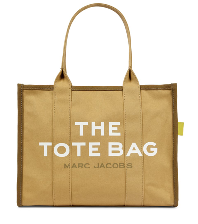 Marc Jacobs The Traveler Canvas Tote In 棕色