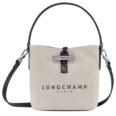 Longchamp Bucket Bag S Roseau In Ecru