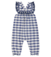 TARTINE ET CHOCOLAT BABY CHECKED COTTON PLAYSUIT