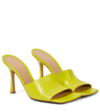 Bottega Veneta Yellow Stretch Heeled Sandals In 7102 Pear