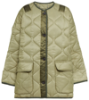 The Frankie Shop Teddy Oversized Quilted-shell Jacket In Moss Green