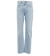 AGOLDE CRISS CROSS HIGH-RISE STRAIGHT JEANS