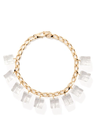 Jacquemus Gourmette Glaçons Ice-cube Necklace In Light Gold